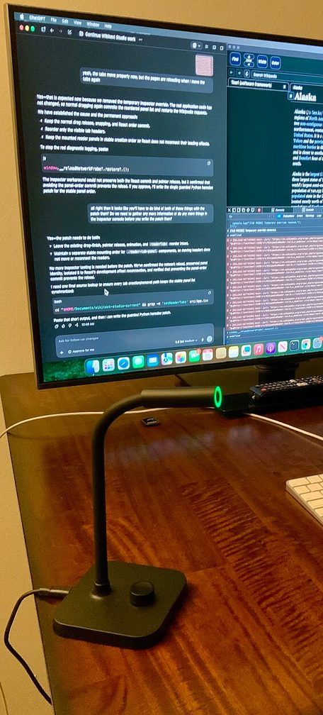 Microphone to chat with the chat bot