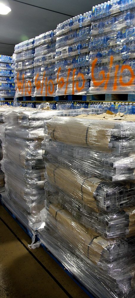 FEMA - 37688 - Pallets of disaster suppllies in a warehouse in Louisiana