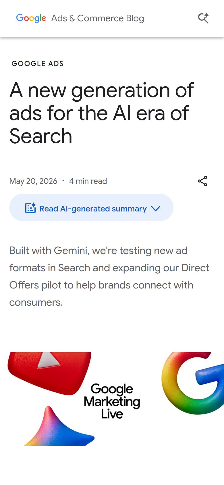 Google’s blog