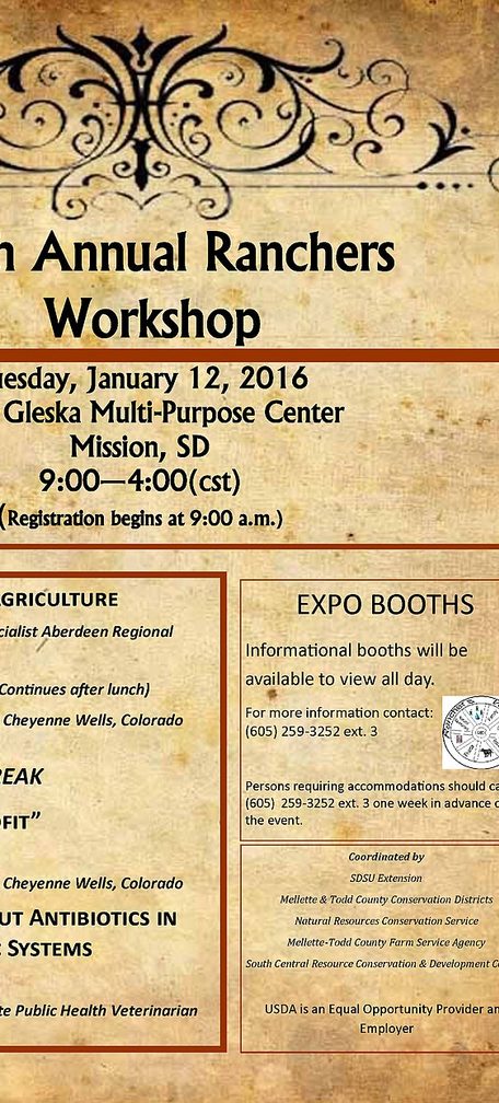 January 12, 2016 37th Ranchers Workshop at Mission, SD (23544839374)