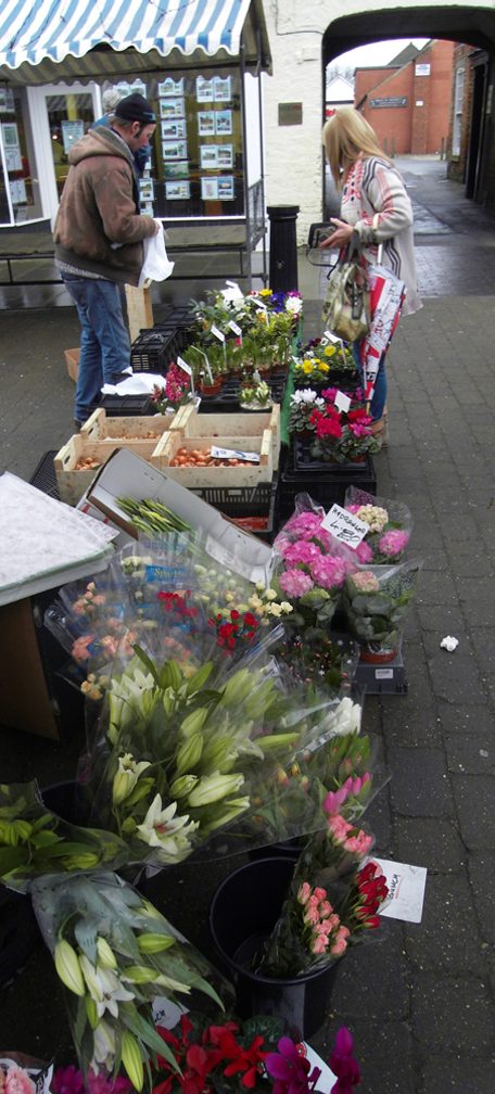 Flower Stall, Brigg Market - geograph.org.uk - 1725889