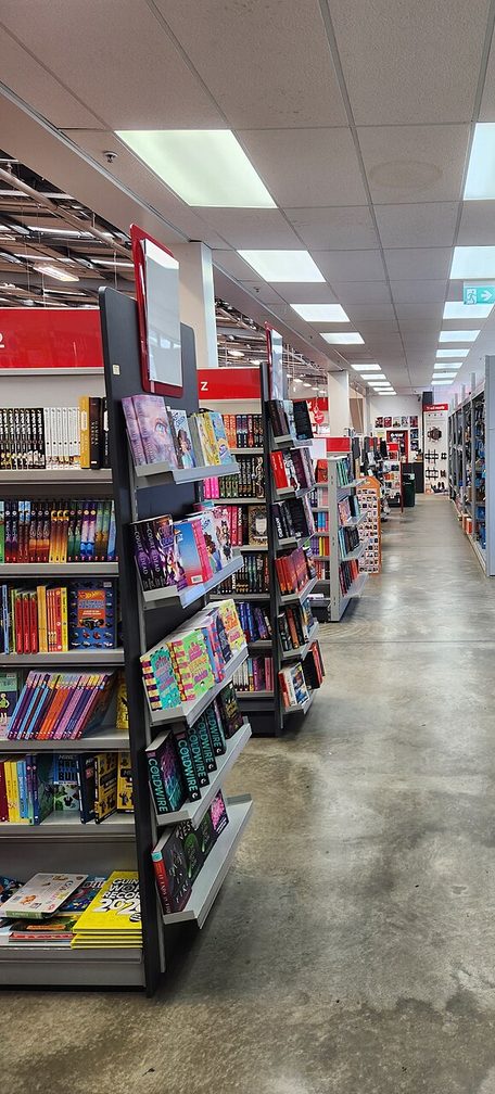 Interior of The Warehouse 12 books