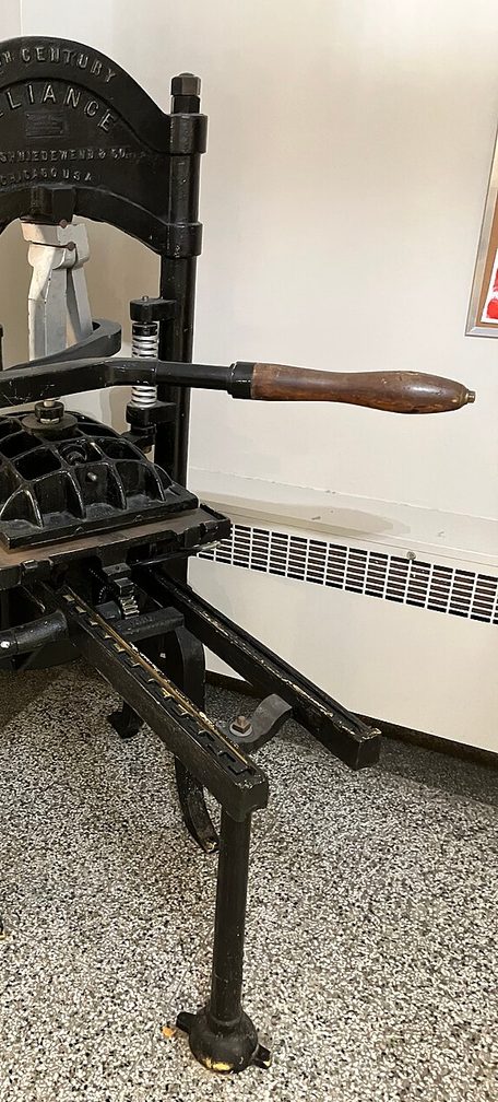 Printing Press at Huron University College