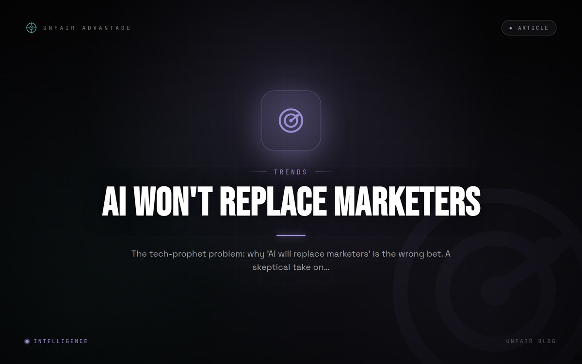 Warum „KI wird Marketer ersetzen“ die falsche Wette ist