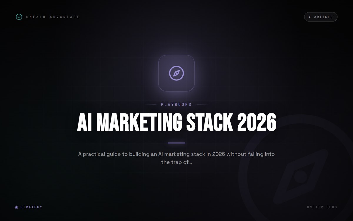 Wie du 2026 einen AI Marketing Stack aufbaust, ohne 20 Tools zu kaufen, die du nie verbindest