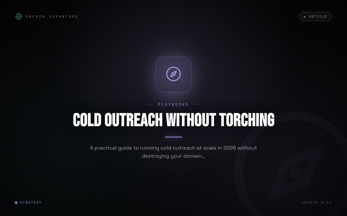 Cold Outreach im Jahr 2026: Wie du skalierst, ohne deine Domain zu verbrennen