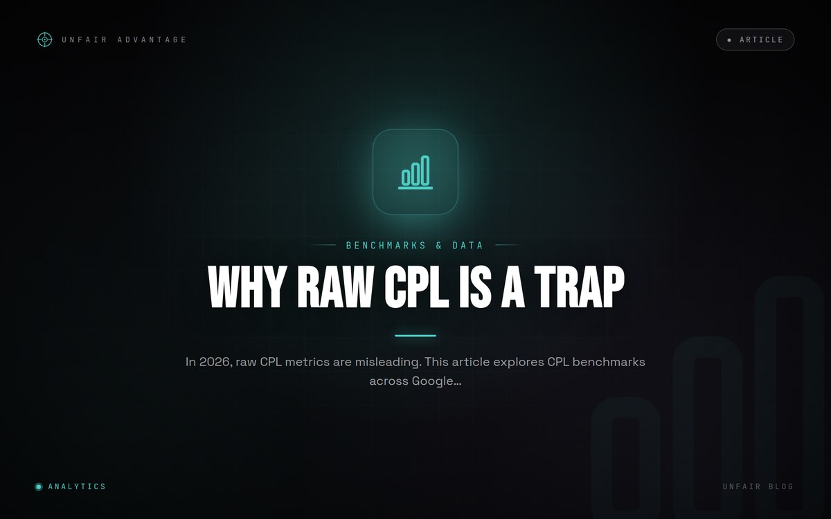 CPL pro Kanal im Jahr 2026: Warum roher CPL eine Falle ist