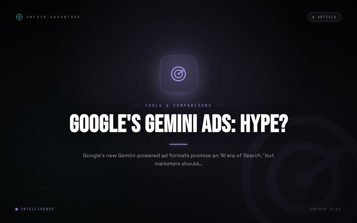 Googles Gemini Ads: KI-Hype oder Performance-Boost?