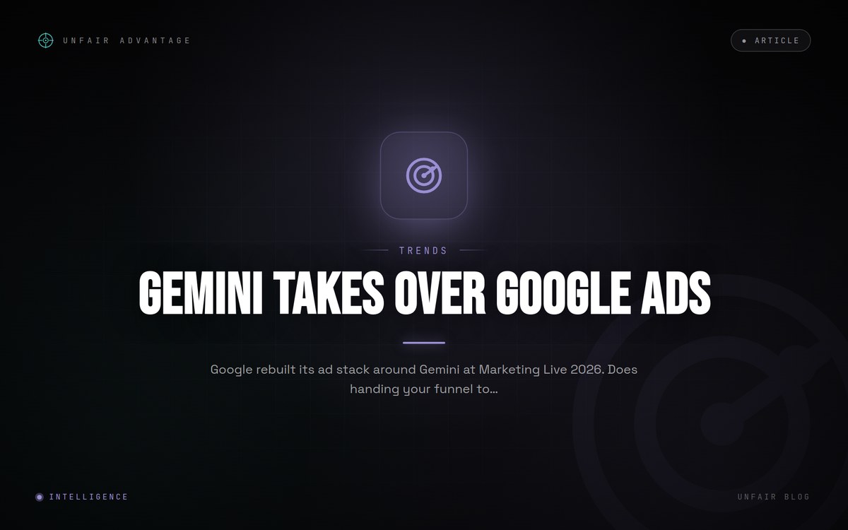 Google Marketing Live 2026: Steuert Gemini deine Anzeigen oder nur dich?
