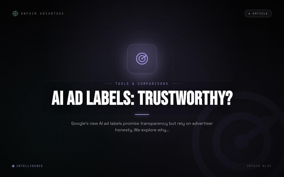 Google's AI Ad Labels: Transparency Theater?