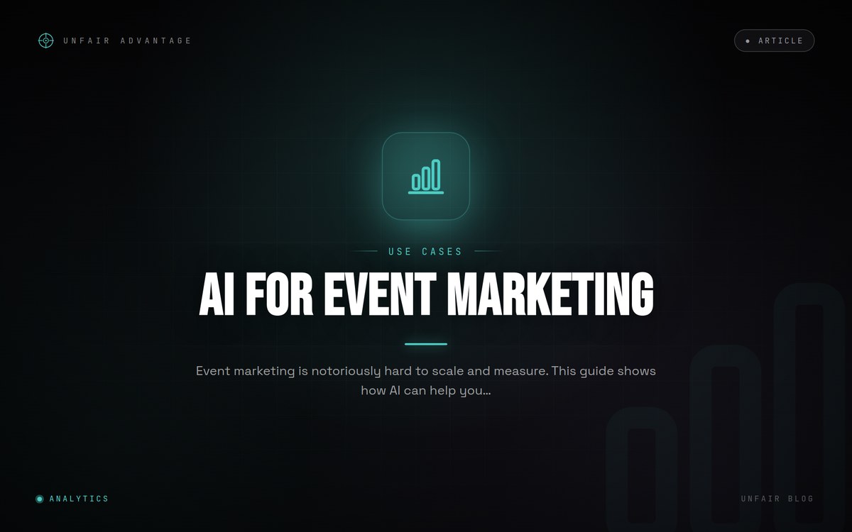 Wie du KI für Event-Marketingkampagnen nutzt, ohne dein Budget zu verbrennen