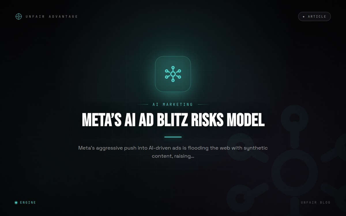 Meta’s AI Ad Blitz Risks Model Collapse: What Marketers Need to Know