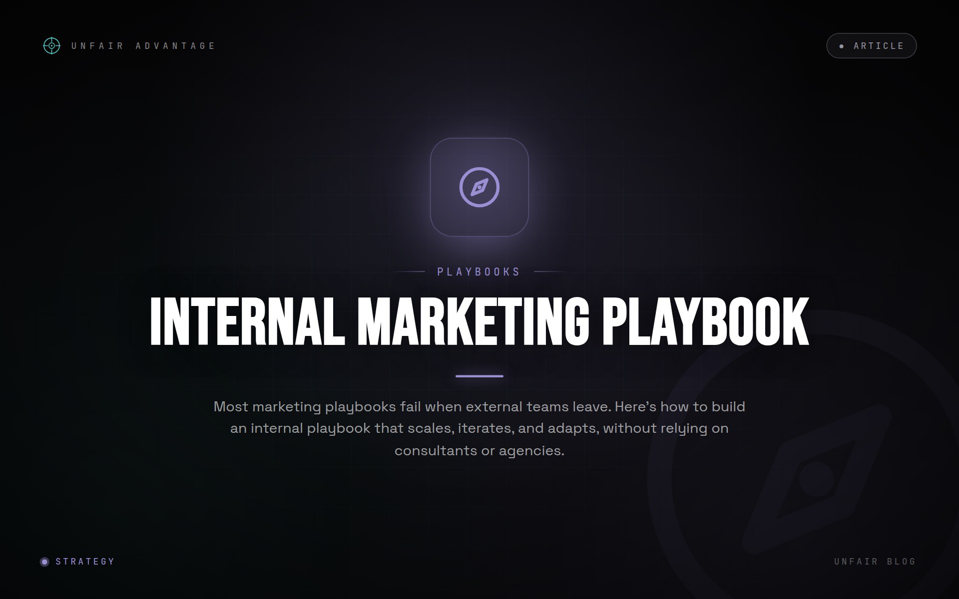 Wie du ein internes Marketing-Playbook erstellst, das externe Experten überdauert