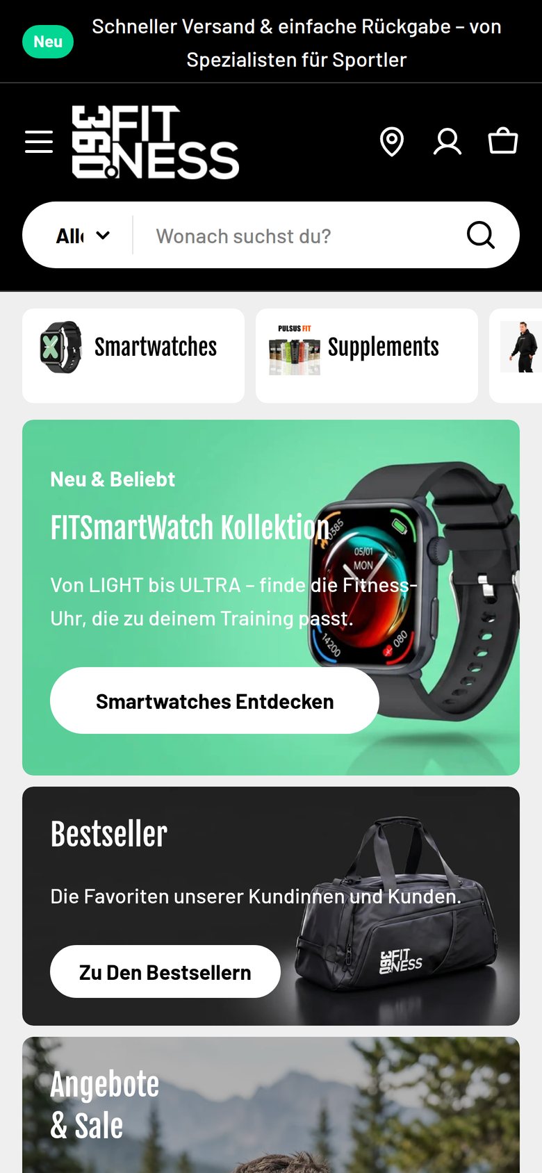 360grad Fitness on mobile