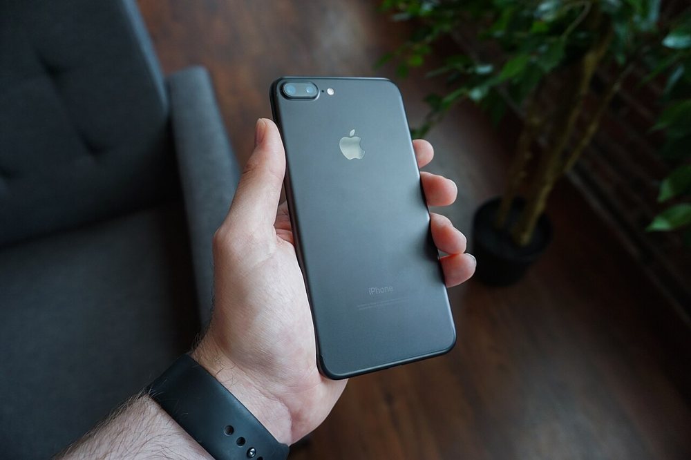A smartphone in hand
