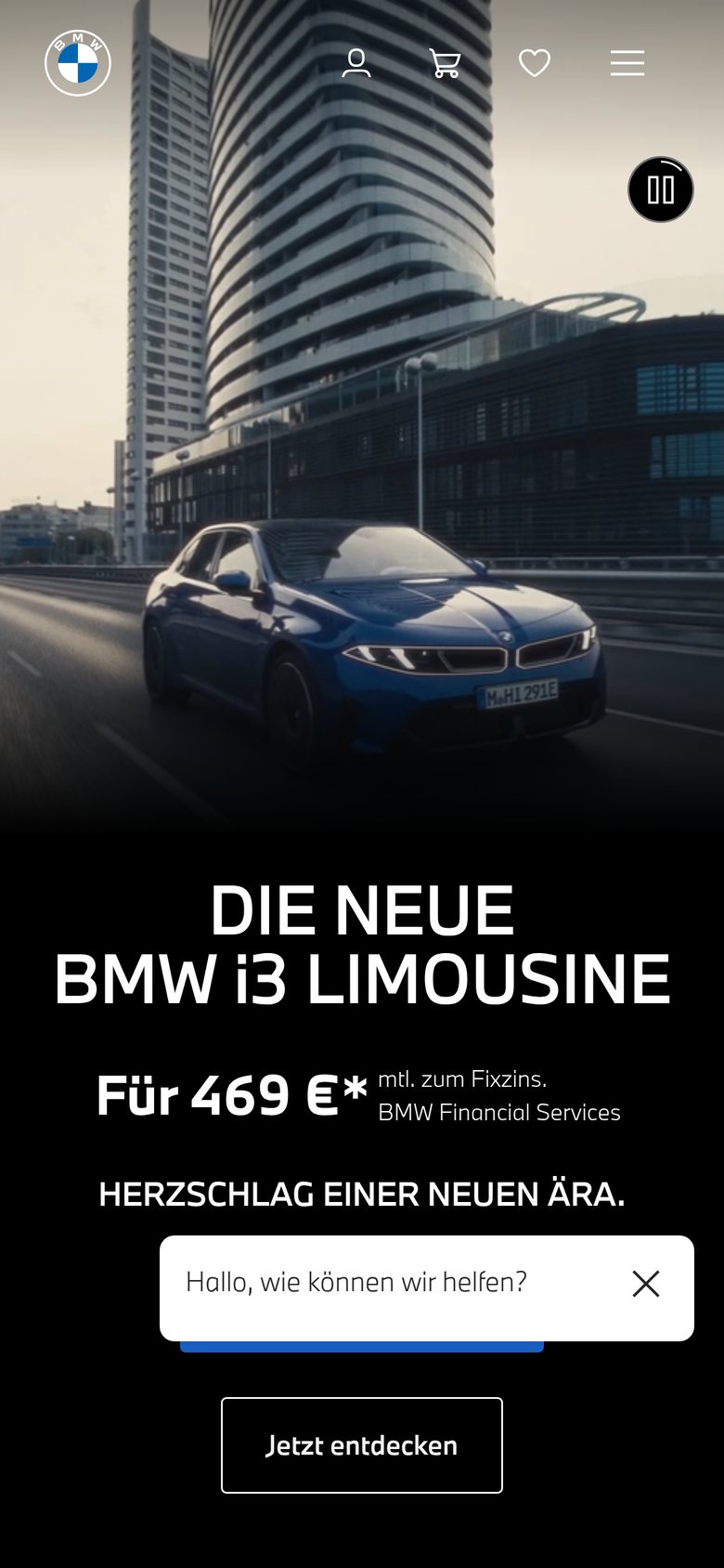 BMW on mobile