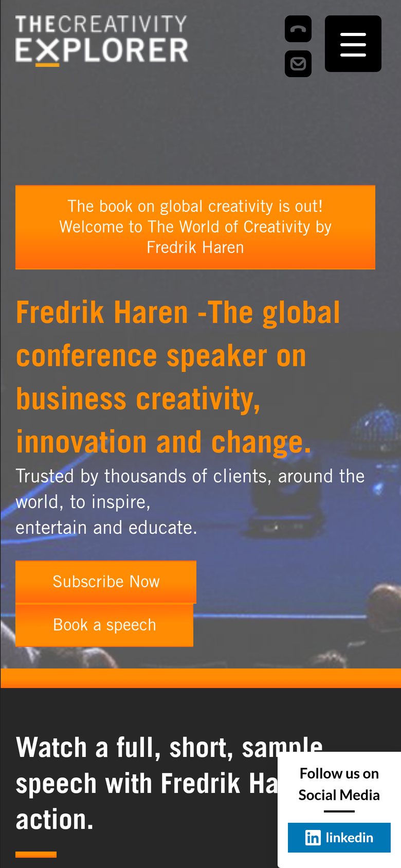 Fredrik Härén on mobile