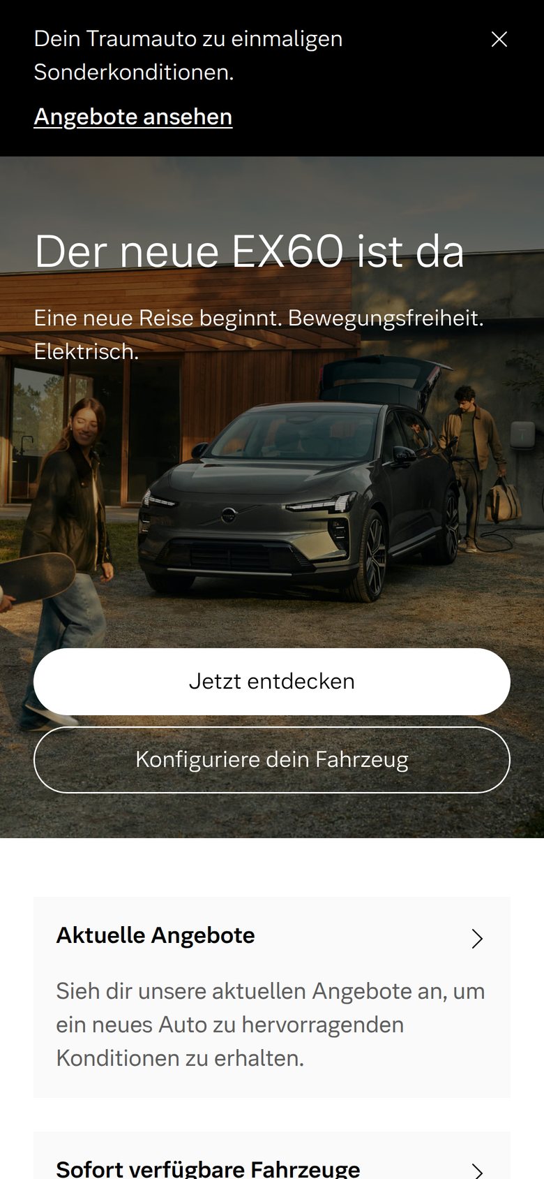 Volvo Car Switzerland on mobile