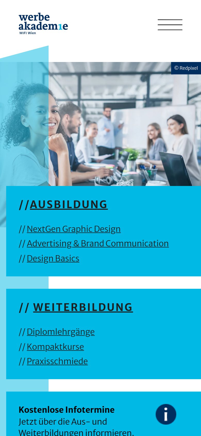 Werbe Akademie Wien on mobile