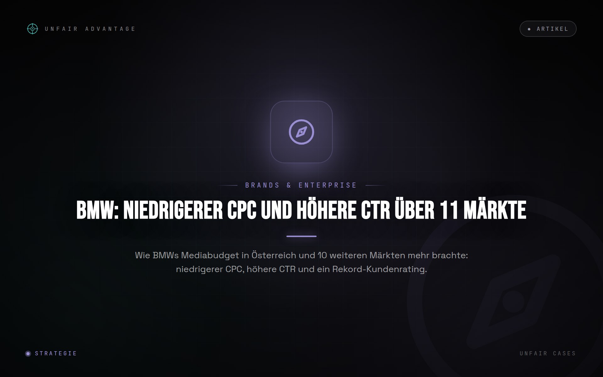 BMW: Niedrigerer CPC und höhere CTR über 11 Märkte