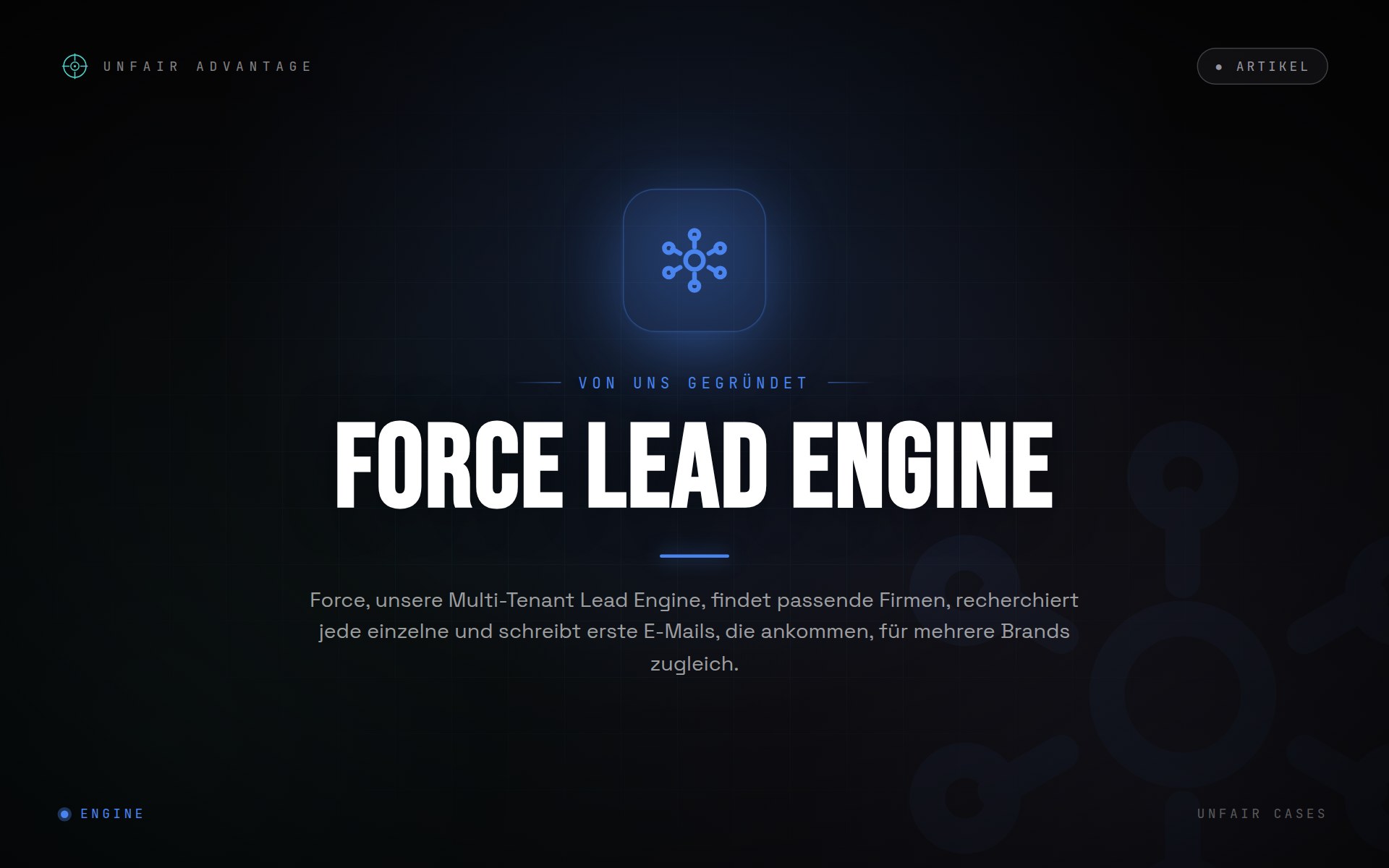 Force: Die Lead Engine, die jeden Prospect analysiert, bevor sie schreibt