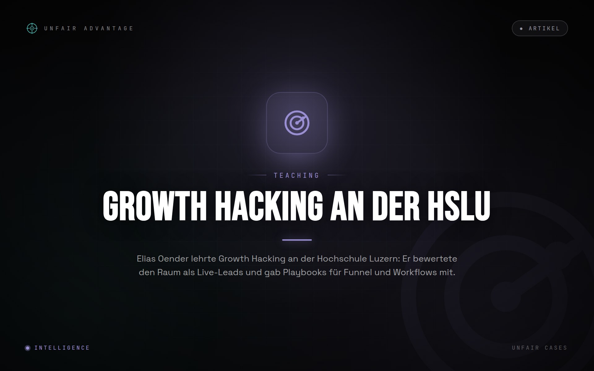 Hochschule Luzern: Growth Hacking mit Live-Lead-Scoring im Raum