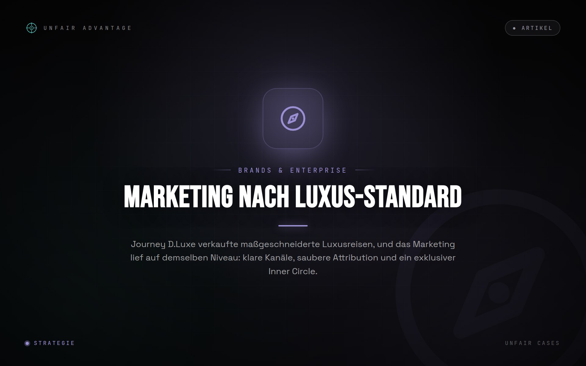 Journey D.Luxe: Marketing nach Luxus-Standard