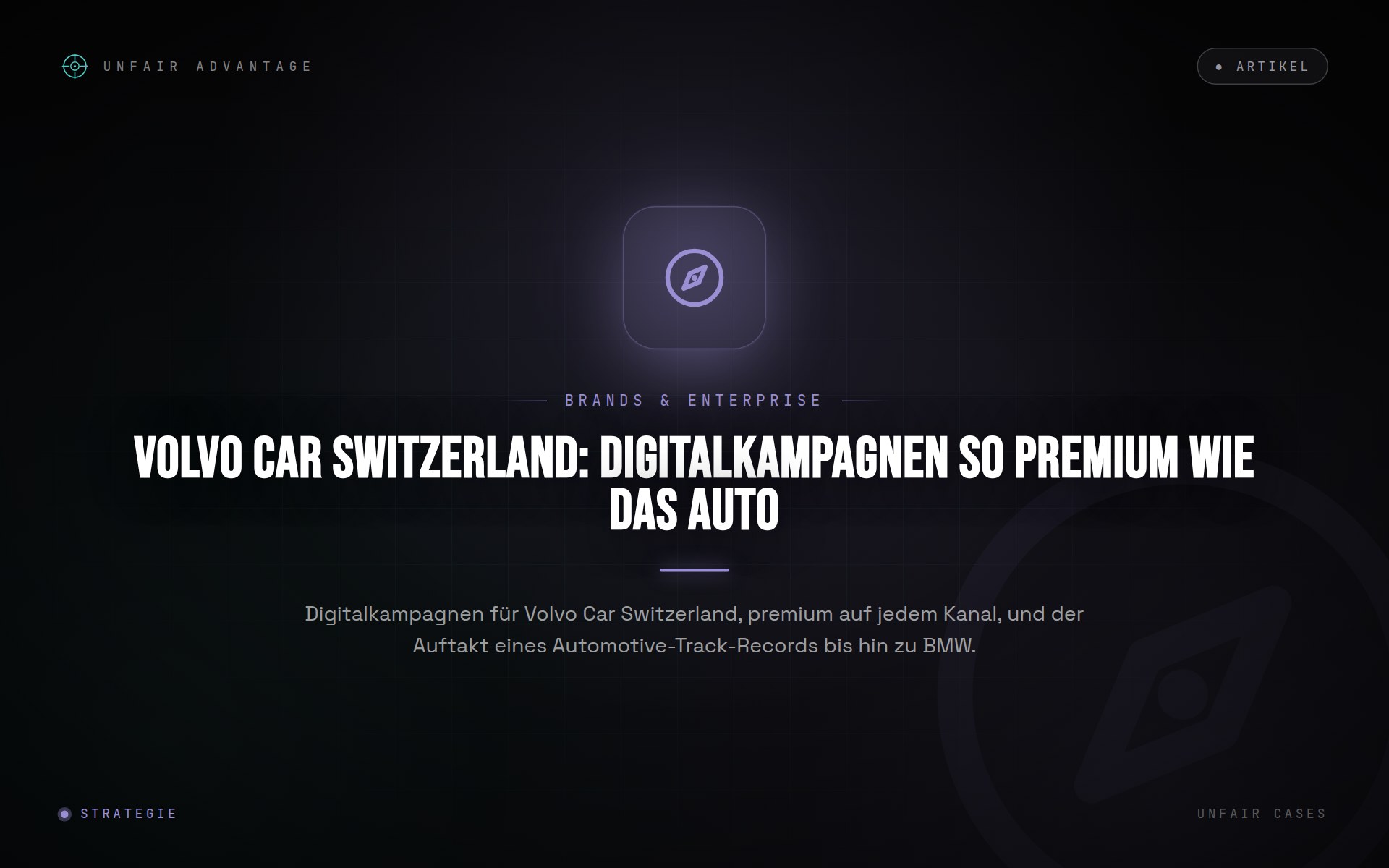 Volvo Car Switzerland: Digitalkampagnen so premium wie das Auto
