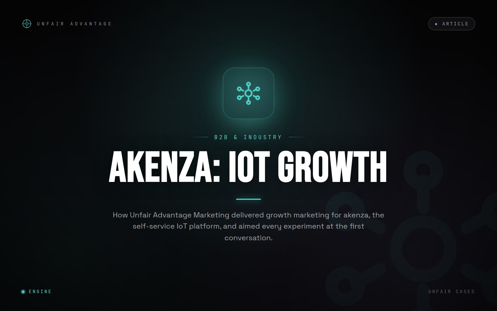 akenza: Growth Marketing for a Self-Service IoT Platform