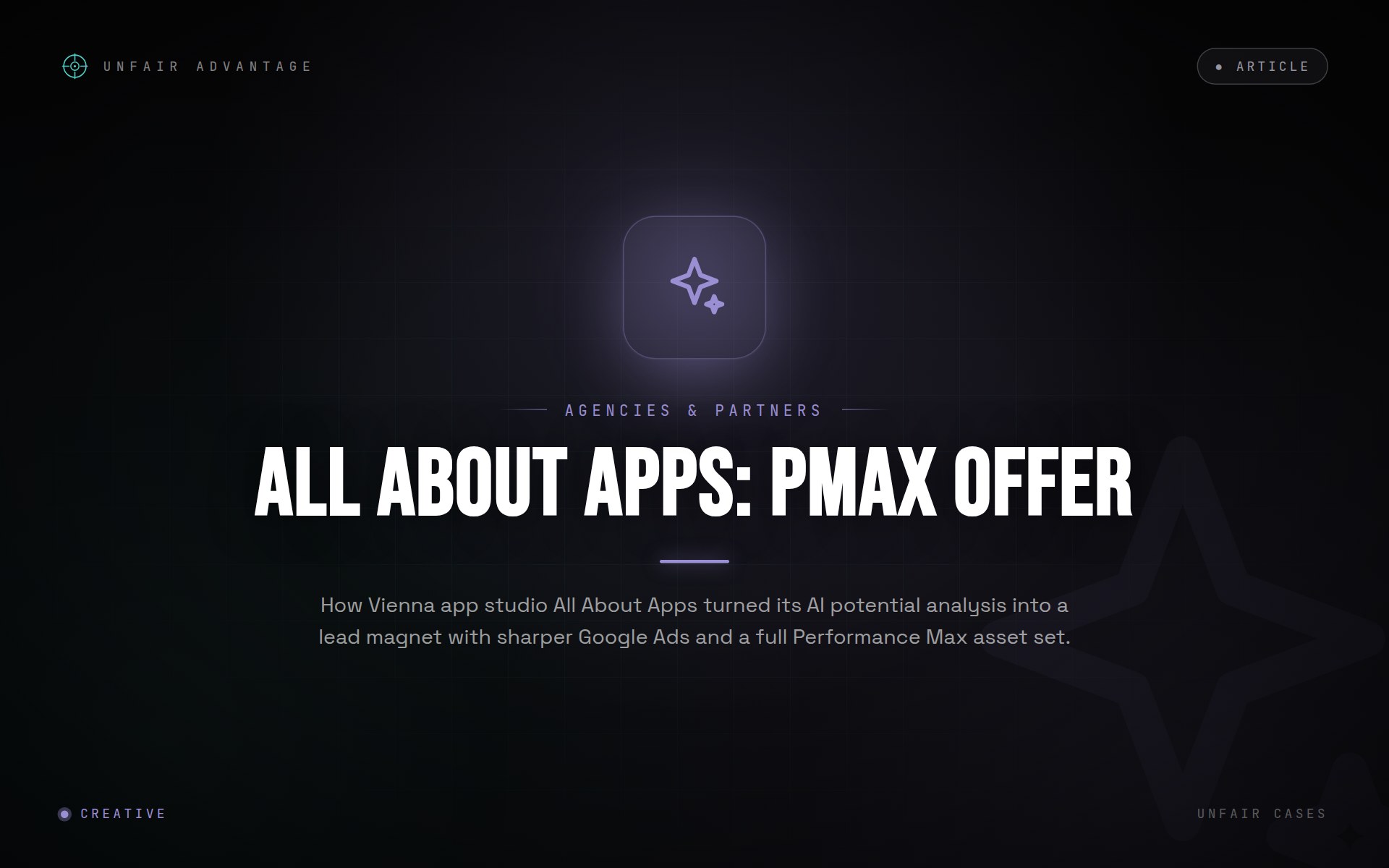 All About Apps: Performance Max That Made an Entry Offer a Lead Magnet