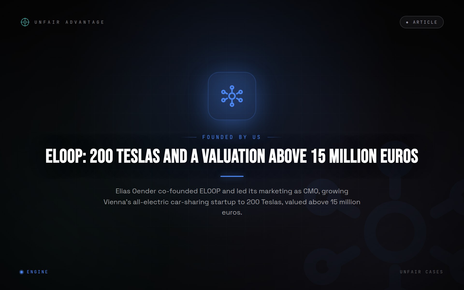 ELOOP: 200 Teslas and a Valuation Above 15 Million Euros