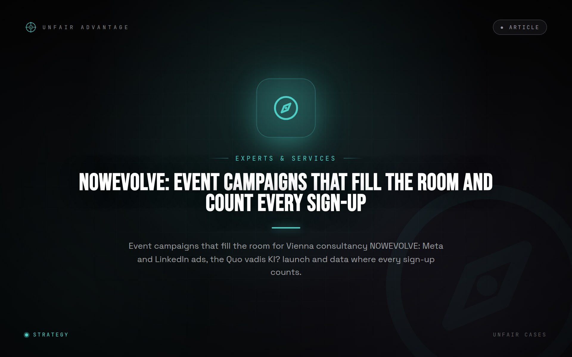 NOWEVOLVE: Event Campaigns That Fill the Room and Count Every Sign-Up